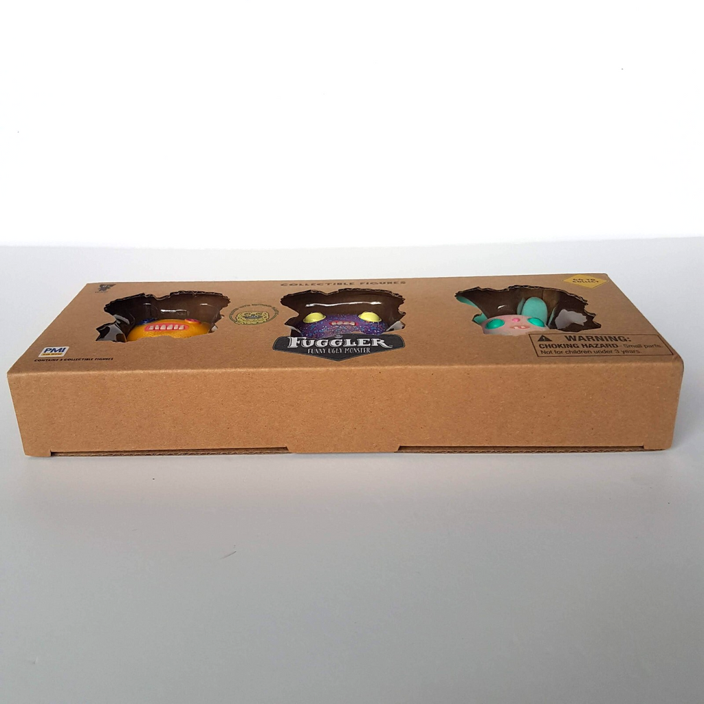 FUGGLER Ugly Monster 3 PACK COLLECTIBLE FIGURES SET Small NEW Funny Scary Toy10