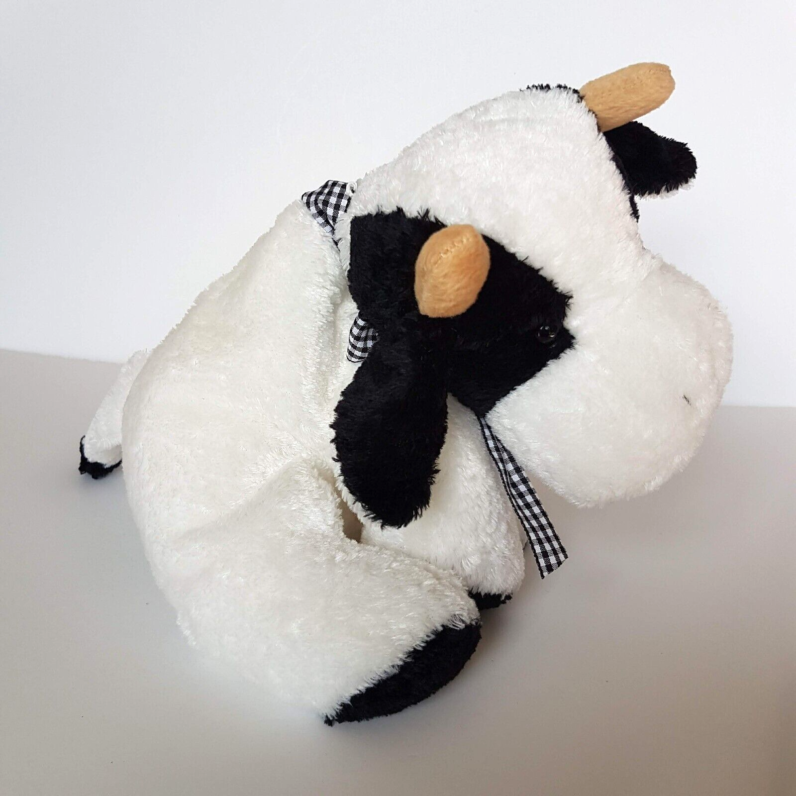 David Jones FLOPPY COW Plush Black White Stuffed Animal Farm Cuddly Soft Toy8