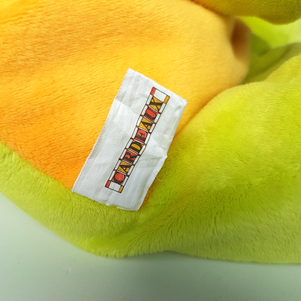 Floppy NEON RHINO Plush Green Orange 23cm Soft Toy Stuffed Animal Cardeaux Cute6