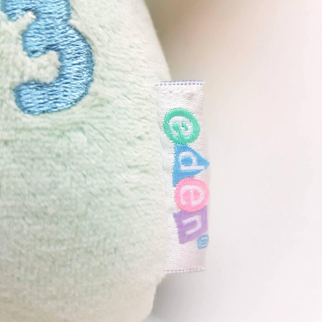 Vintage EDEN TEDDY BEAR 123 Plush Pastel Terry Cloth Baby Rattle Soft Toy Cute5