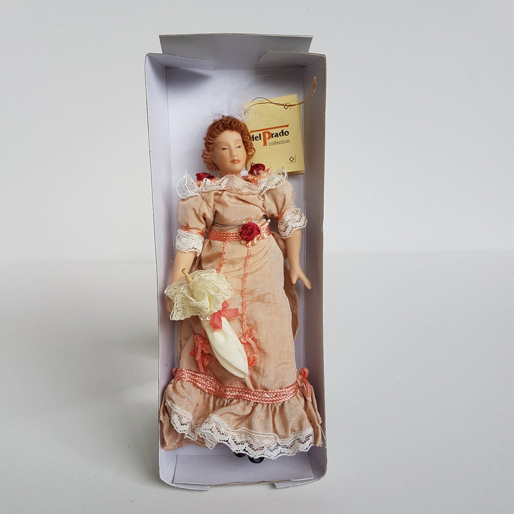 Del Prado Doll House VICTORIAN LADY Doll Woman Pink Dress BOX Collectible Toy9