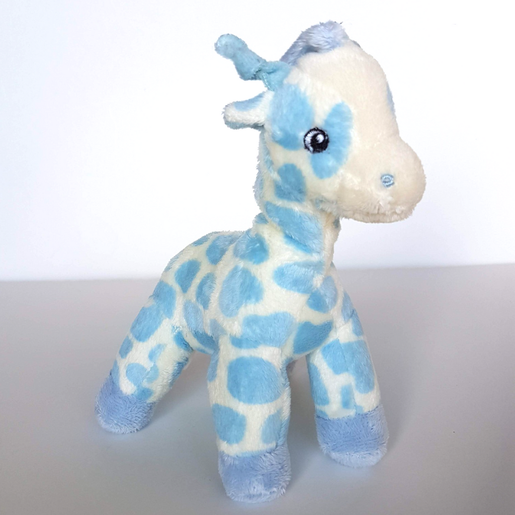Korimco BLUE GIRAFFE RATTLE Plush Lovey Stuffed Animal Comforter Soft Toy Cute0