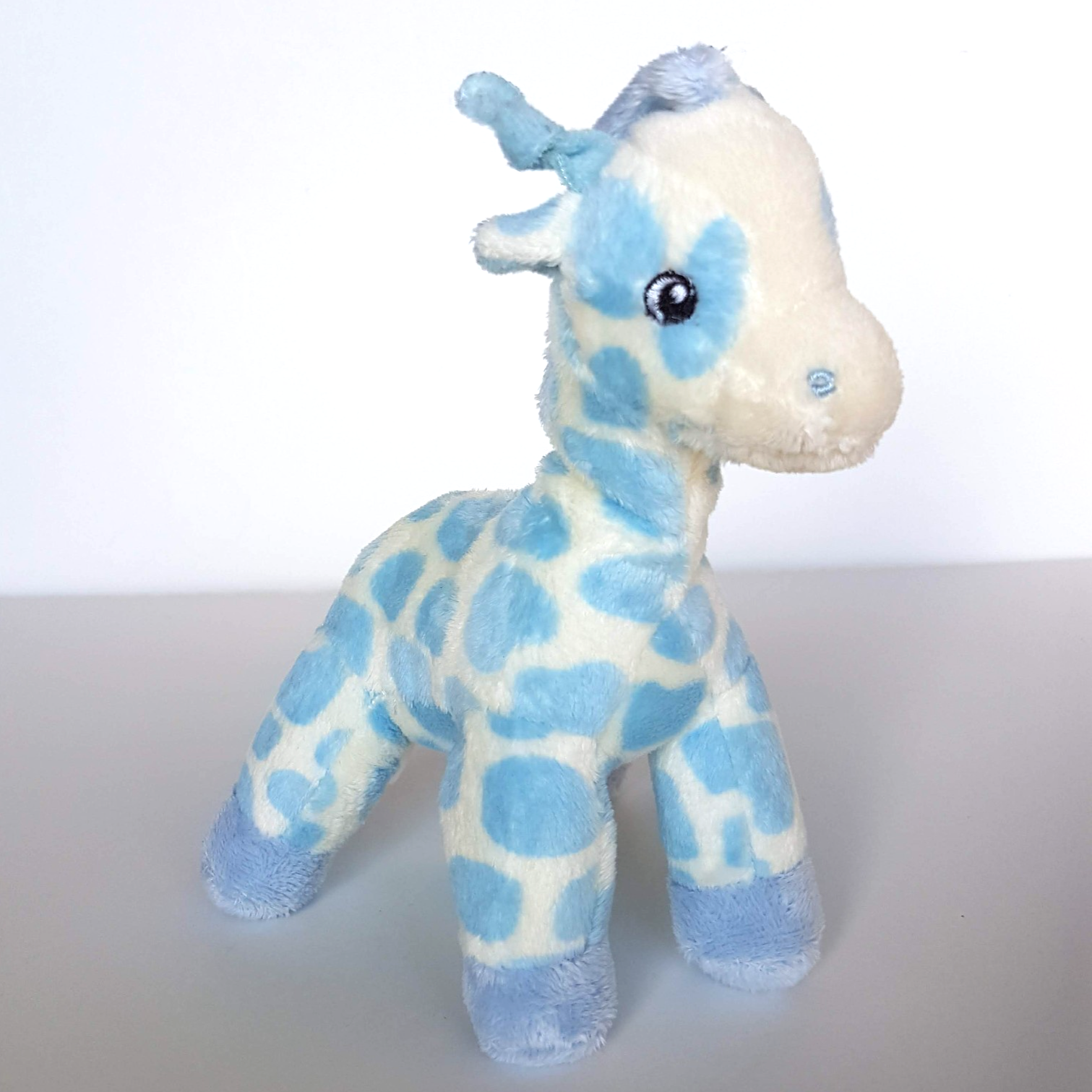 Korimco BLUE GIRAFFE RATTLE Plush Lovey Stuffed Animal Comforter Soft Toy Cute0