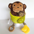 Skip Hop MONKEY & BABY Baby Activity Toy Rattle Soft Toy Crinkle Mirror Soft Toy0