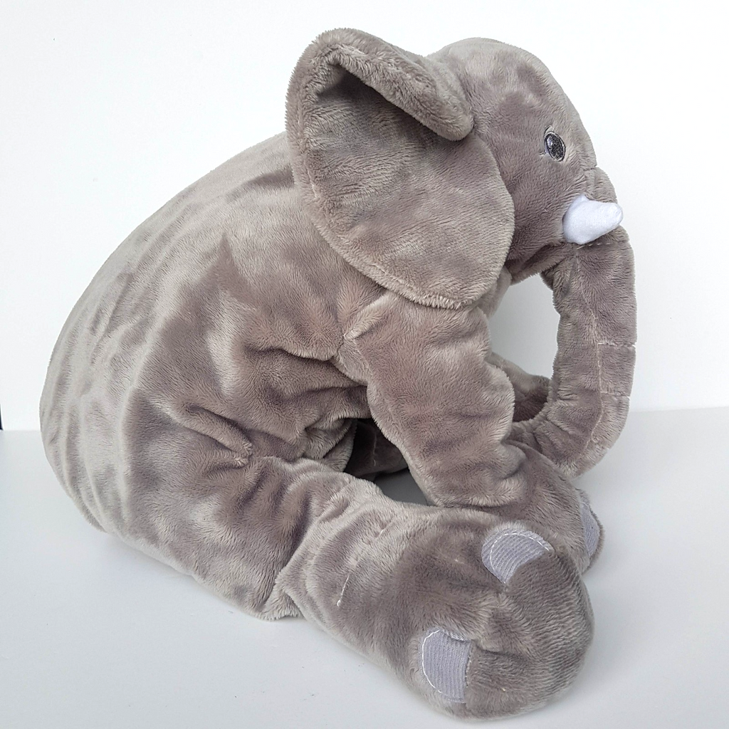 Ikea GREY ELEPHANT 29cm Plush Soft Toy Safari Stuffed Animal Cuddly Soft EUC10