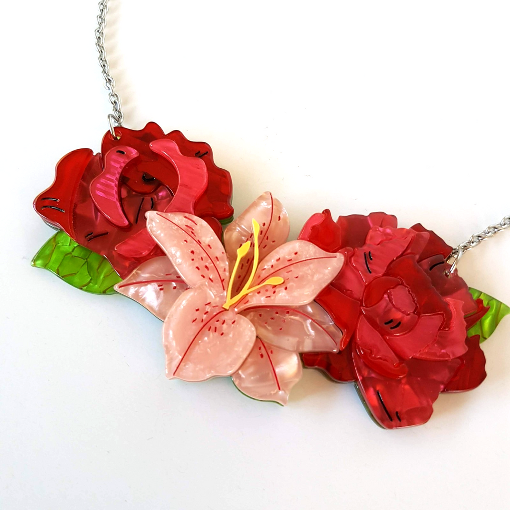 Erstwilder 2019 TICKLED PINK SMALL Necklace Carmen Hui Limited Edition 100 3000