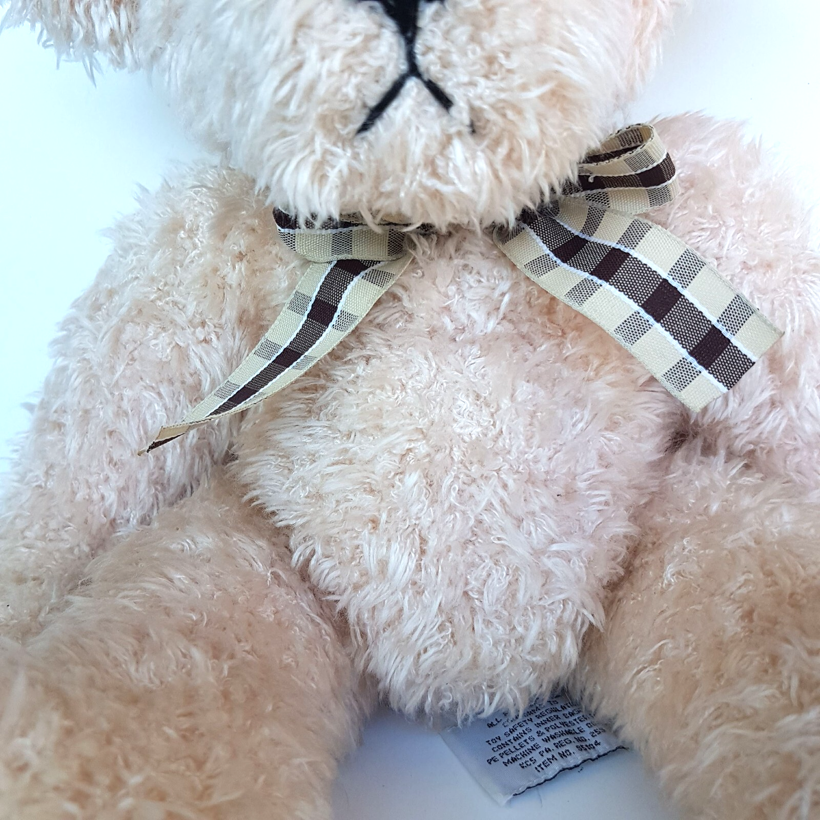 Russ TEDDY BEAR ELIZABETH Plush 33cm Soft Toy Beanbag Stuffed Animal Cute Cream2