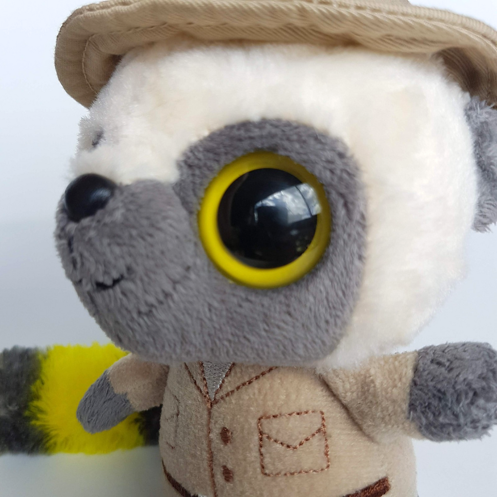 YooHoo Friends ZOO KEEPER LEMUR Plush Soft Toy Stuffed Animal 16cm Big Eyes Toy2