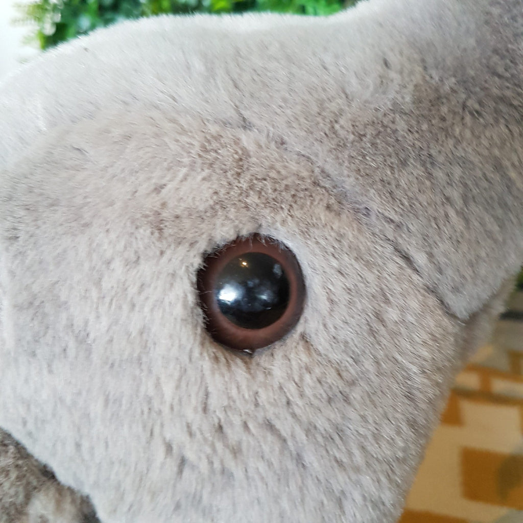 Korimco LARGE ELEPHANT 45cm Plush Grey Stuffed Animal Soft Toy Safari Animal Toy4