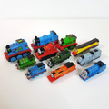 Thomas HARD PLASTIC VINYL TRAIN LOT 2007 Gullane Small Trains Cake Topper Toys0