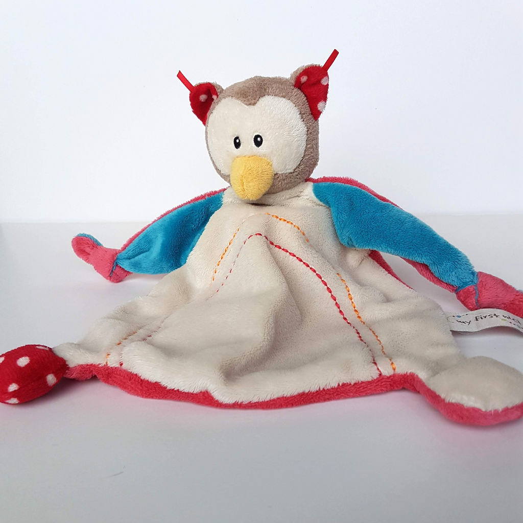 MY FIRST NICI Baby OWL Lovey Security Blanket Plush Comforter Soft Toy Animal3