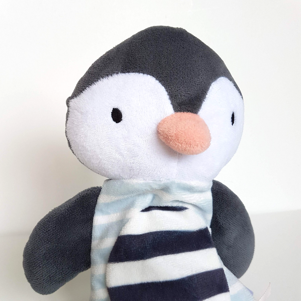 Dymples FLAT PLUSH PENGUIN Lovey Plush Security Blanket Comforter Sleep Soft Toy1