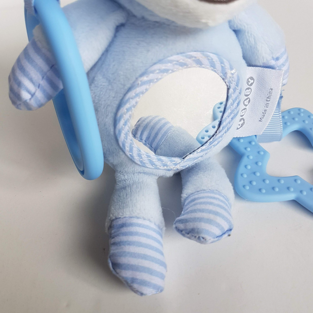 4Baby BLUE DOG Lovey Hanging Activity Toy Puppy Security Comforter Cute Soft Toy2