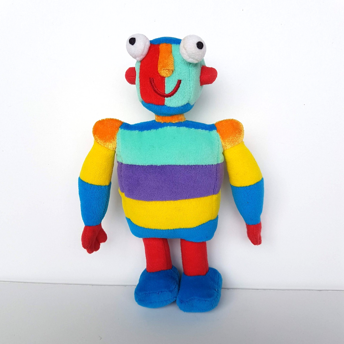 Lego Little Robots STRIPEY ROBOT Plush Velour 20cm Soft Toy Stripe Stuffed Toy0