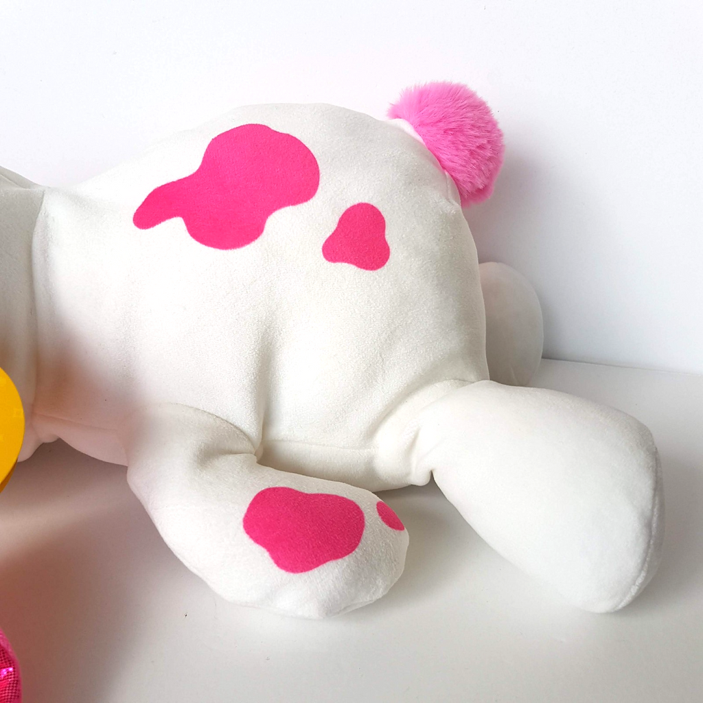 Zuru Hug A Lumps LOLA BUNNY RABBIT 600gms Sensory Weighted Pink White Soft Toy3