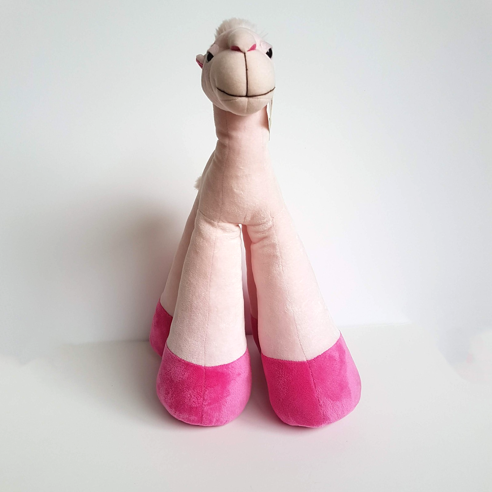 Bambino ARABIAN CAMEL FUNNY FEET Large Pink Plush 46cm Stuffed Animal Soft Toy1