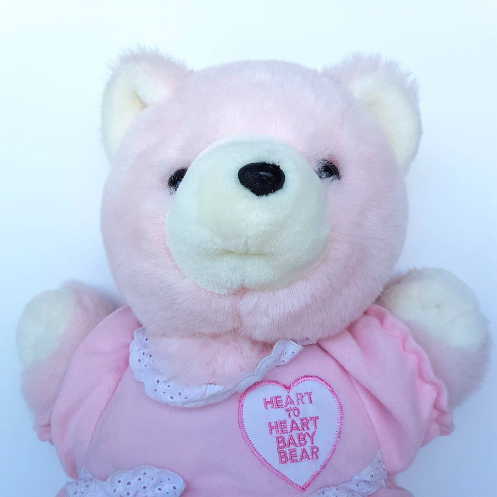 Vintage HEART TO HEART BABY BEAR Plush 37cm Mothercare Chosun NO HEART Soft Toy4