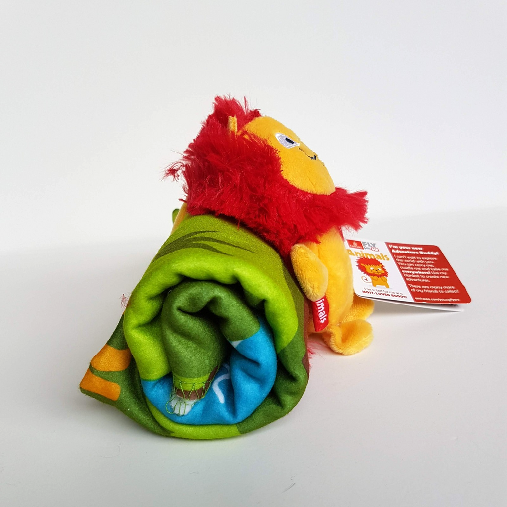 Emirates FLY WITH ME LION Plush Blanket TAG Kids Airline Stuffed Animal Soft Toy4
