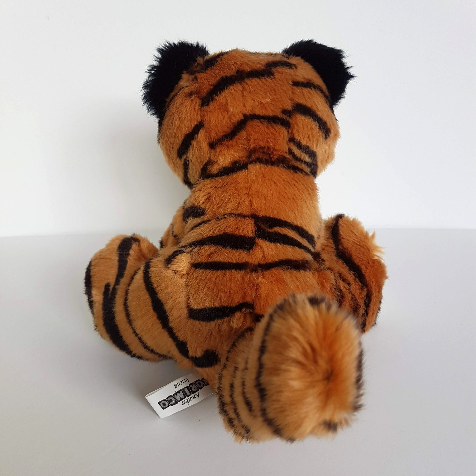 Cute TIGER WILD CAT Plush 18cm Stuffed Animal Purple Eyes Zoo Soft Toy KORIMCO4