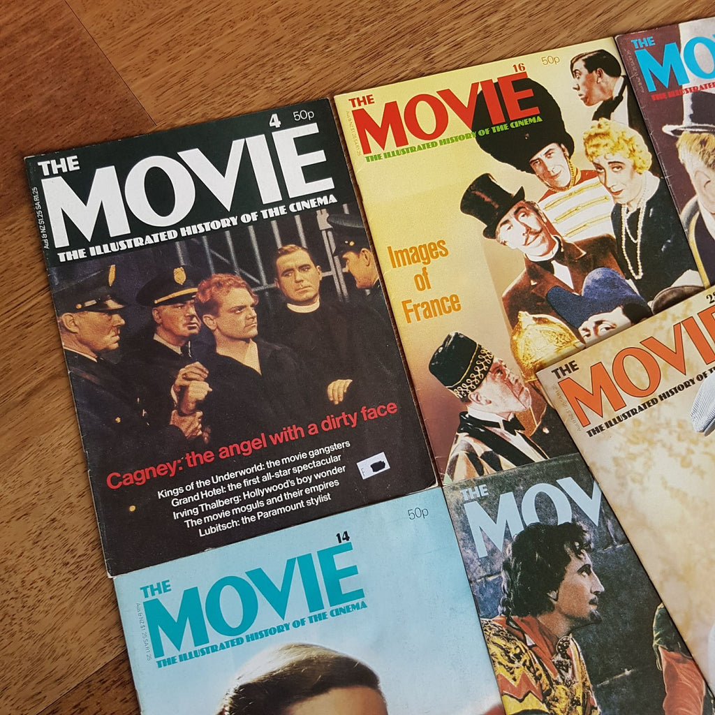 THE MOVIE Cinema Magazine Lot Vintage 70s 80s Hollywood Stars History of Film TV1