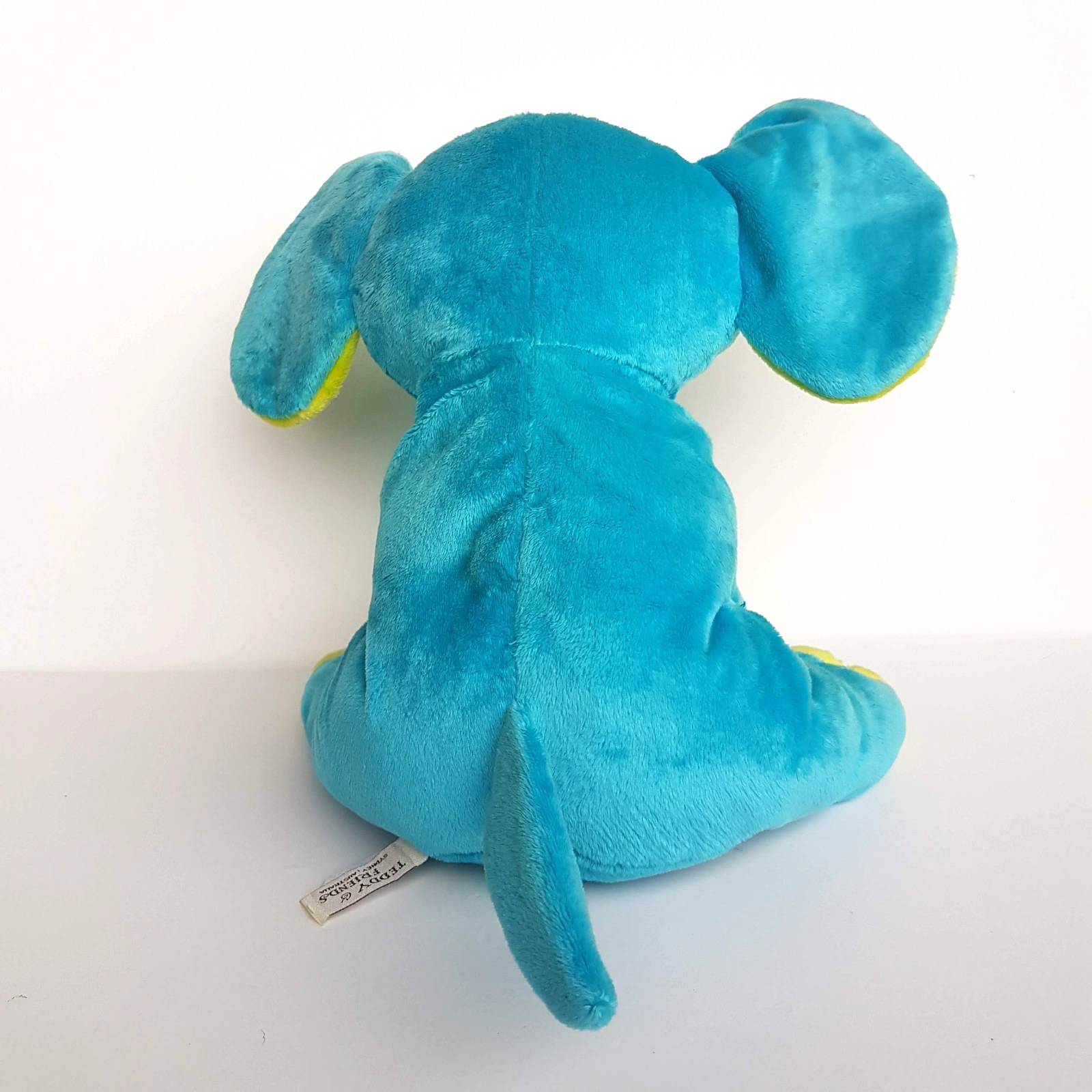 Teddy & Friends ELEPHANT Plush Blue Green Neon Soft Toy Stuffed Animal Floppy5