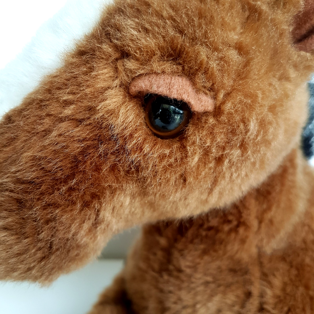 Unbranded LAYING HORSE Pony Plush 36cm long Stuffed Animal Thoroughbred Soft Toy6