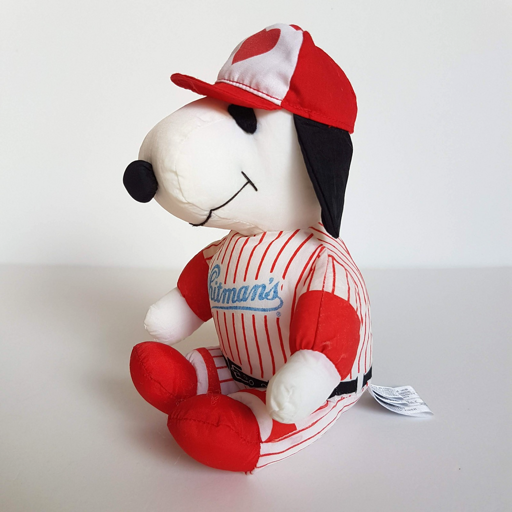 Peanuts SNOOPY WHITMAN'S Baseball DOG Plush 17cm Soft Toy Taffeta Stuffed Animal2