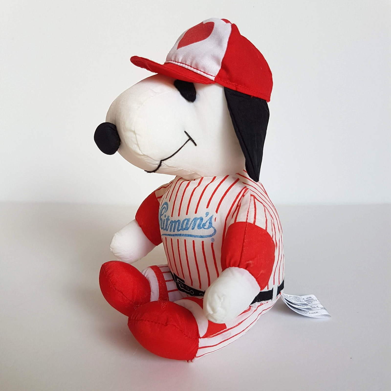 Peanuts SNOOPY WHITMAN'S Baseball DOG Plush 17cm Soft Toy Taffeta Stuffed Animal2