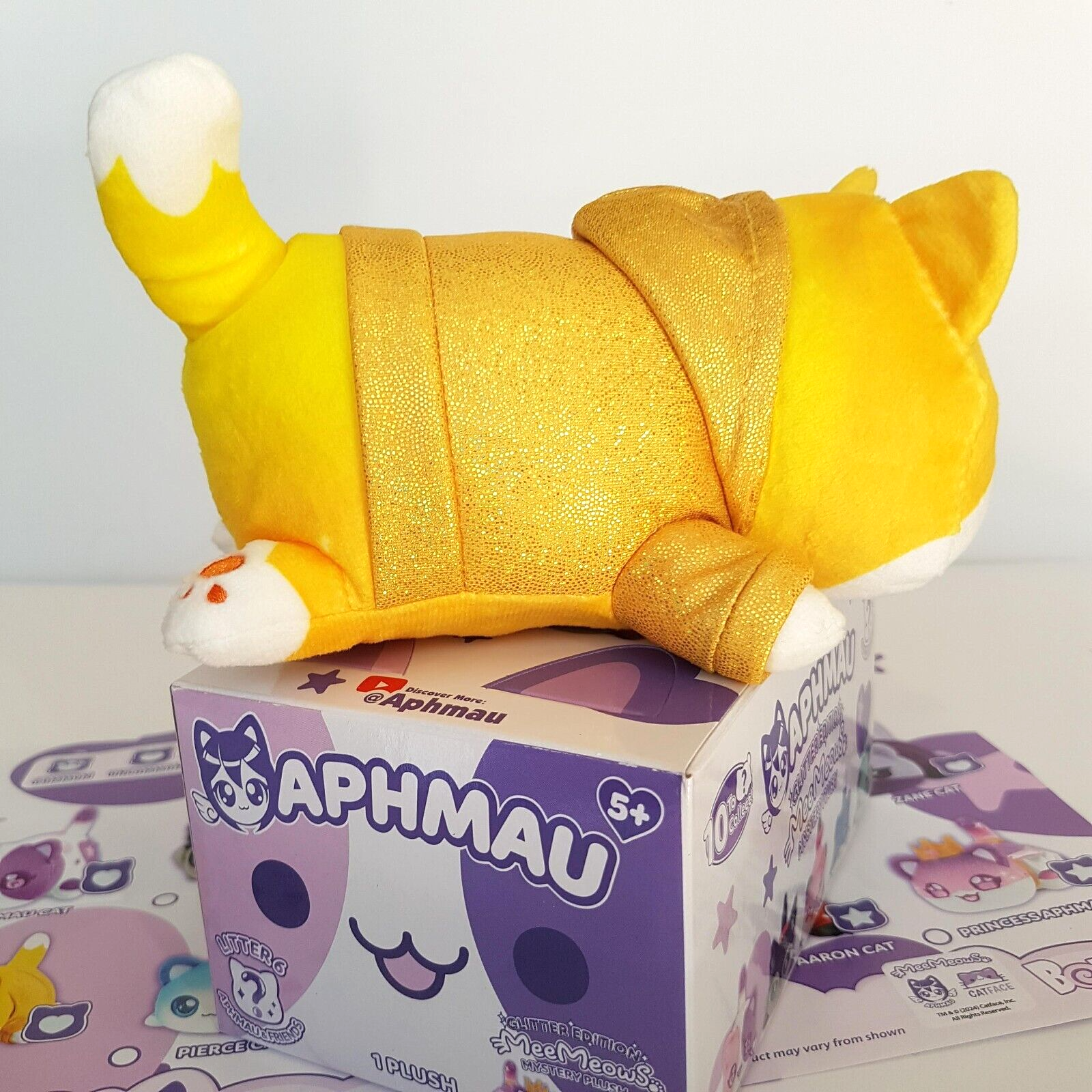 Aphmau MeeMeows NOI CAT Mystery Plush Glitter Edition Stuffed Animal BOX & FLIER3