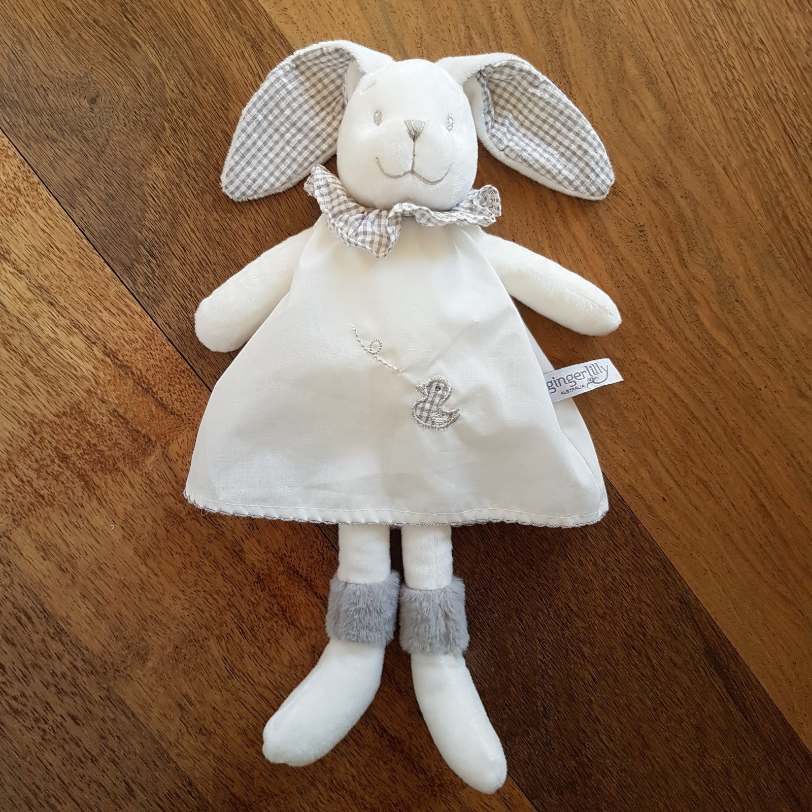 Gingerlilly BUNNY RABBIT 34cm Lovey Plush Comforter Security Soft Toy Animal0