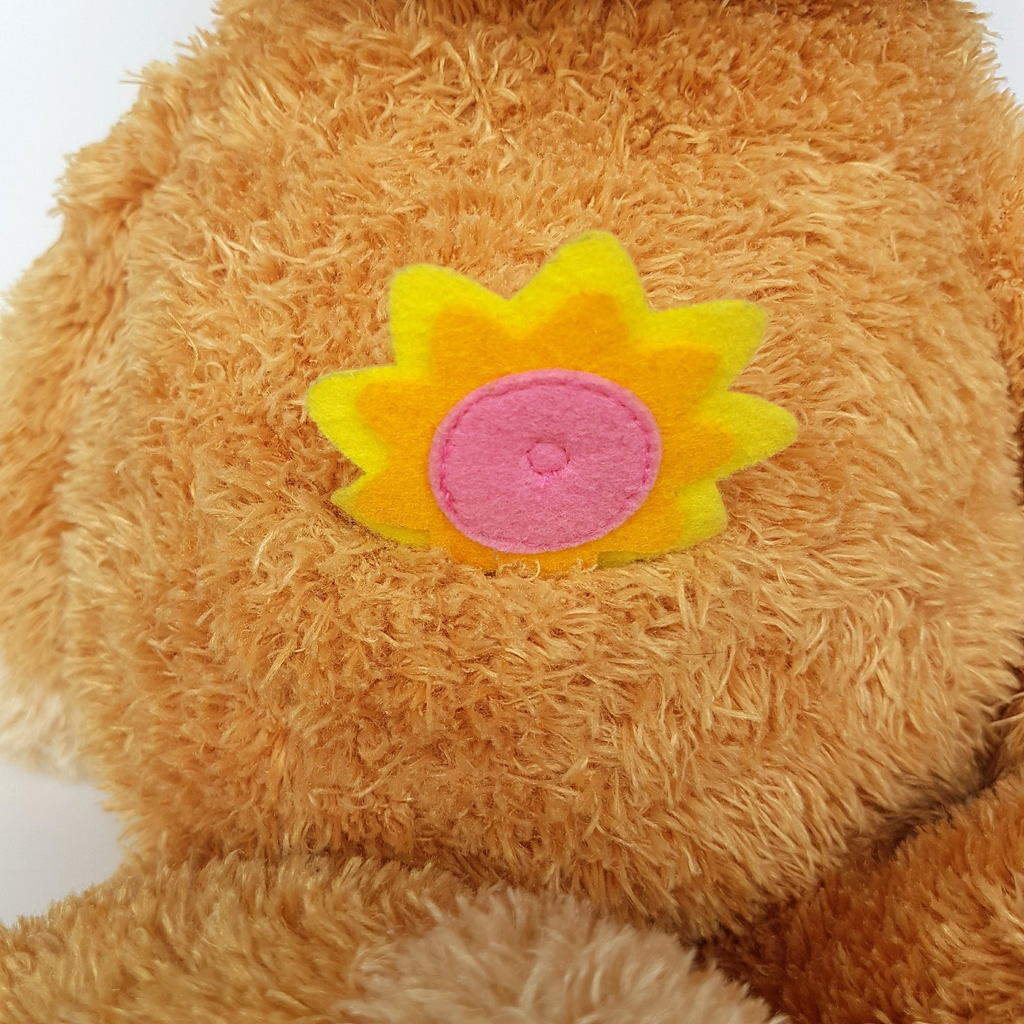 Large Nici ORANGE TEDDY BEAR 52cm Plush Floppy Soft Toy Flower Stuffed Animal5