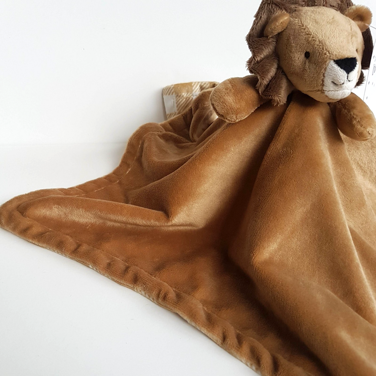 Adairs BROWN LION Lovey Security TAGS Comforter Wild Cat Sleep Soother Soft Toy3