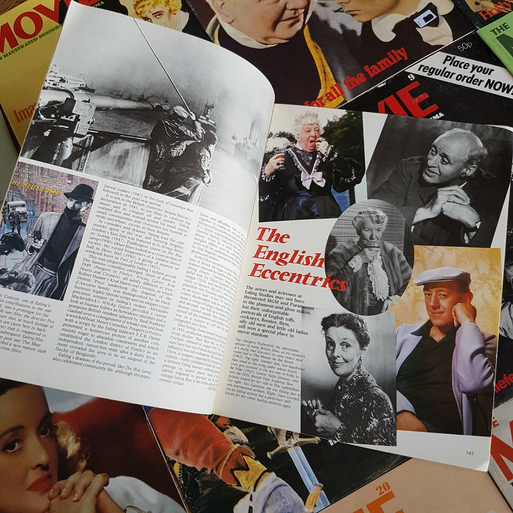 THE MOVIE Cinema Magazine Lot Vintage 70s 80s Hollywood Stars History of Film TV13