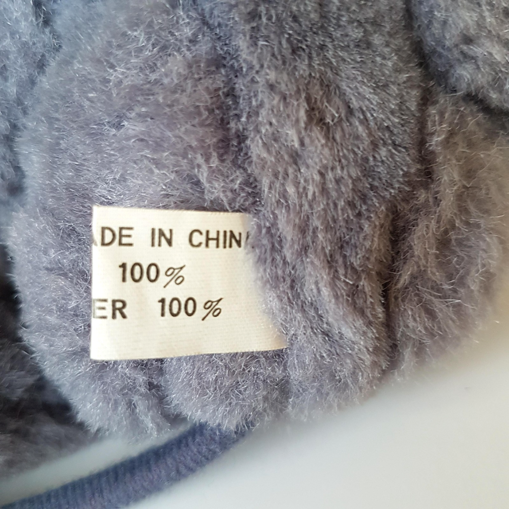 Blue Grey PLUSH SITTING MOUSE Handmade Rat 19cm Stuffed Animal Soft Toy Beanbag10