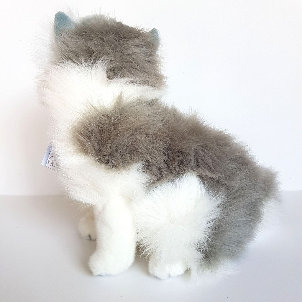 Bocchetta NORWEGIAN GREY CAT Realistic Missy Plush 30cm Stuffed Animal Soft Toy6