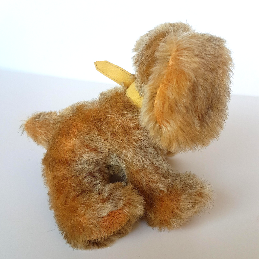 Vintage HANDMADE PUPPY DOG 12cm Collar Stuffed Animal Plush Soft Toy Collectible5