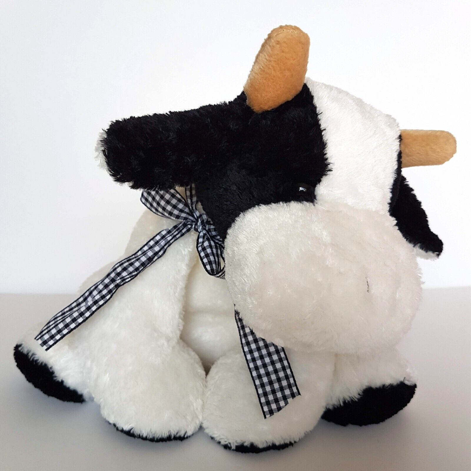 David Jones FLOPPY COW Plush Black White Stuffed Animal Farm Cuddly Soft Toy1