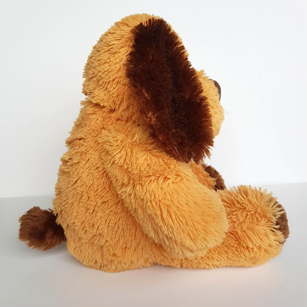 SCRUFFY DOG Floppy Plush 28cm Orange Brown Spotty Puppy Stuffed Animal Soft Toy6
