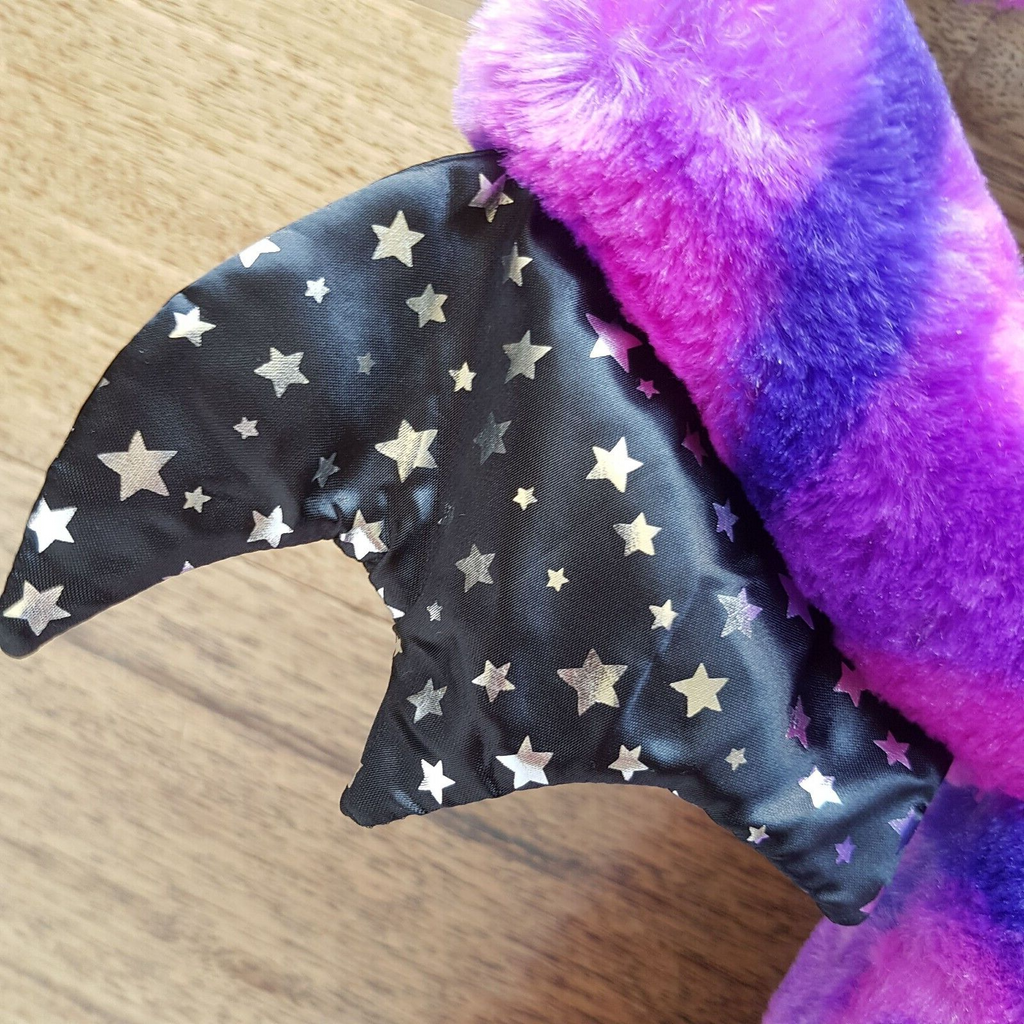 Build A Bear VAMPIRE BAT Plush STARRY NIGHT Purple Blue Stars Stuffed Animal Toy14