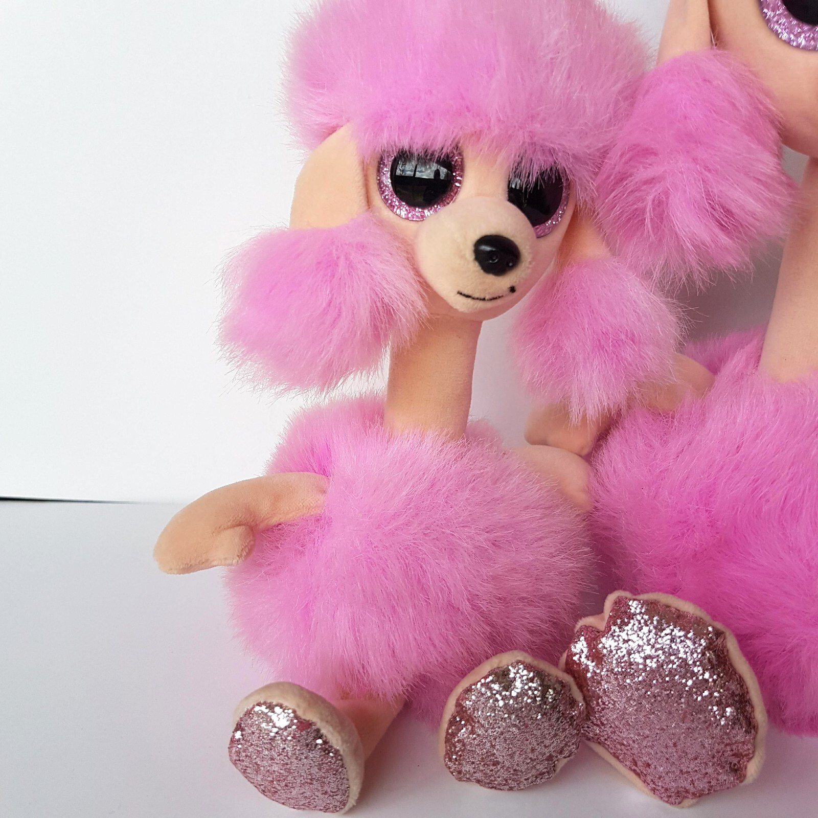 TY Beanie Boos CAMILLA Poodle Dog Mum Pup 13" 9" Plush Stuffed Animal Soft Toy3