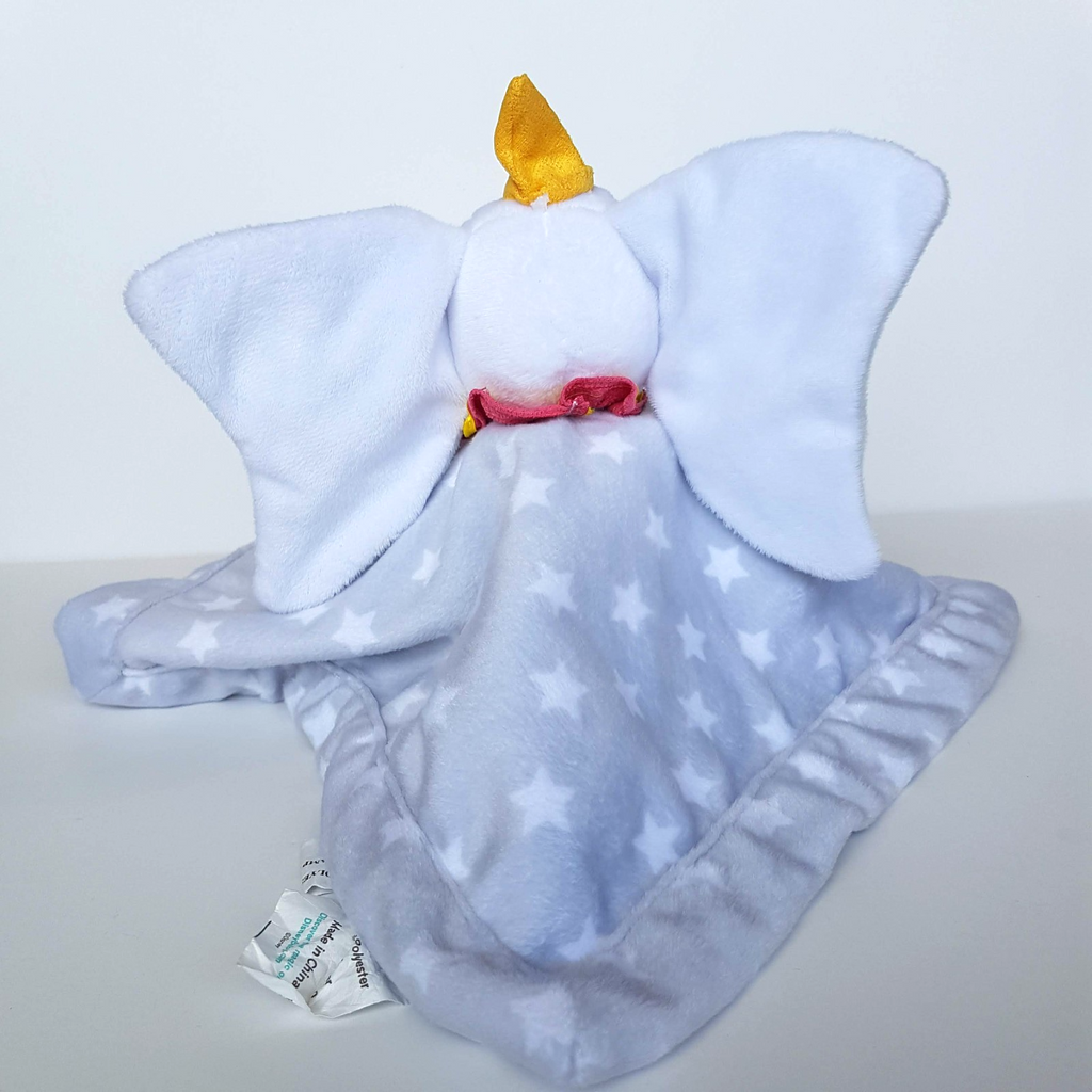 Disney DUMBO ELEPHANT Baby Lovey Comforter Security Blanket Soft Toy Crinkle Ear6