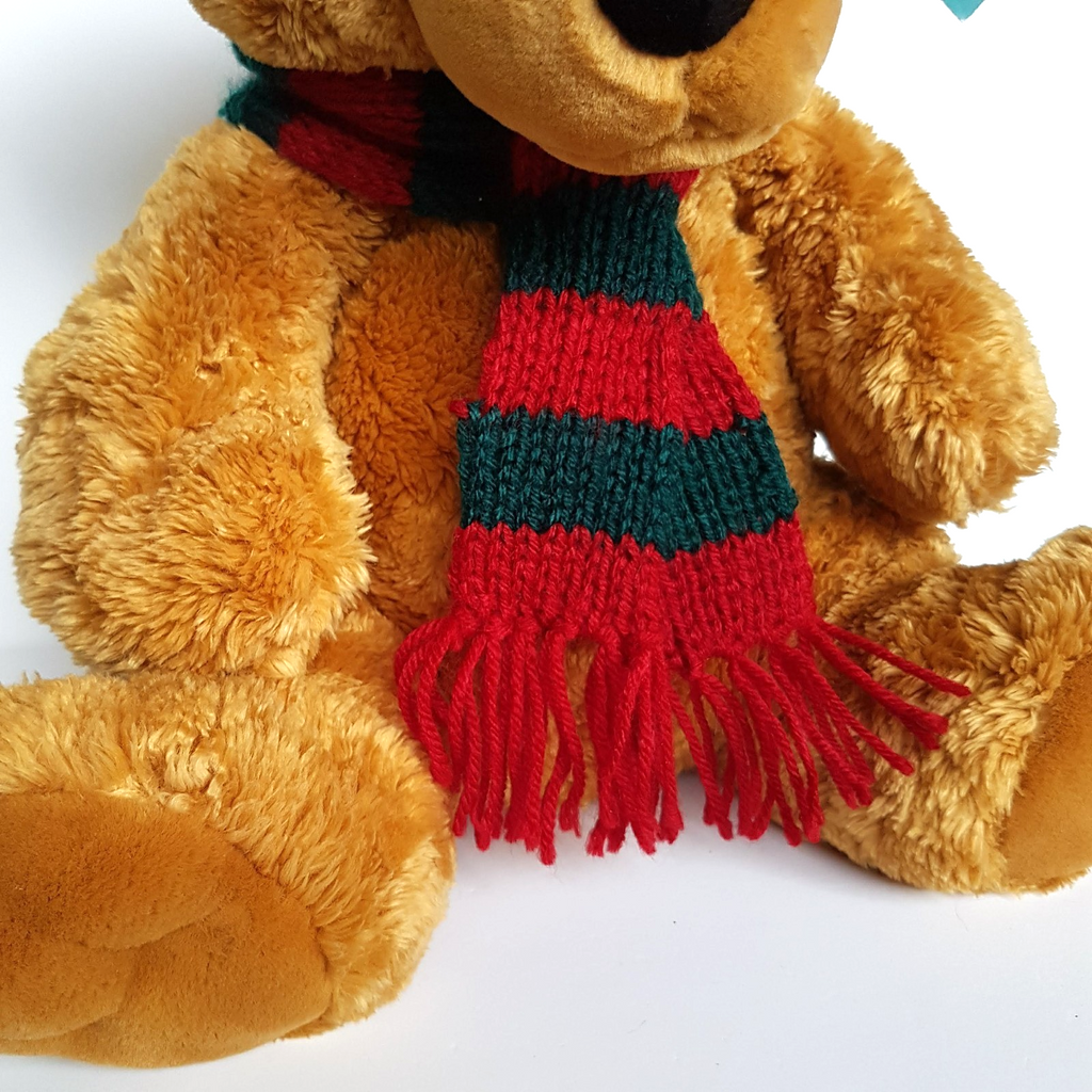 Myer Grace Brothers CHRISTMAS BEAR Plush Teddy Bear 35cm VINTAGE Stuffed Animal3