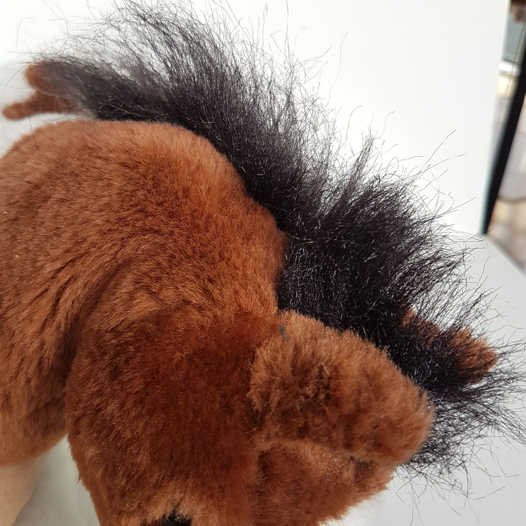 PINTO HORSE PONY Floppy Plush Brown White 34cm long Soft Toys Stuffed Animal Pet8