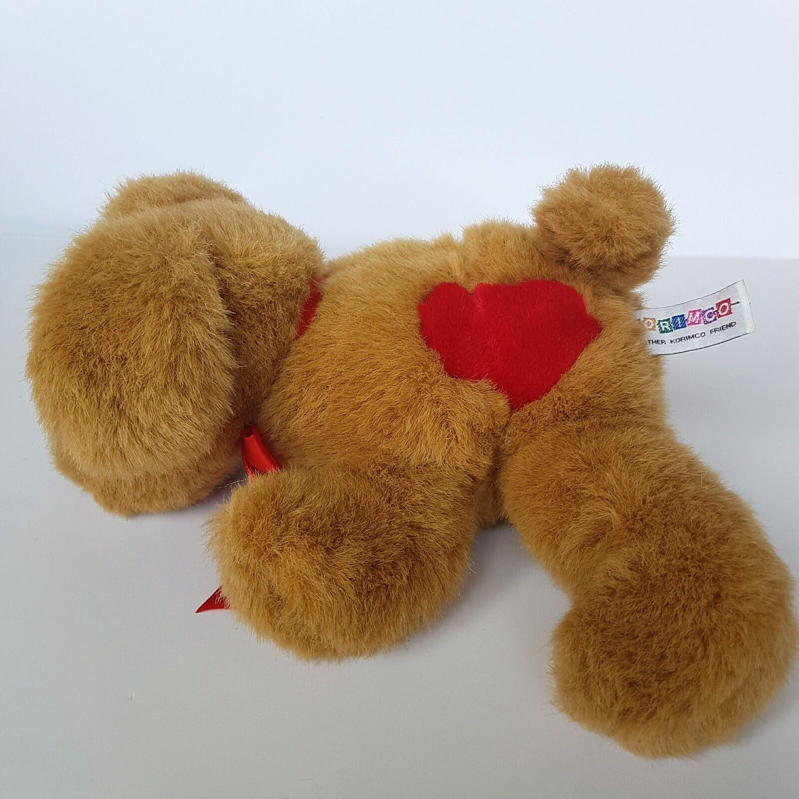 Korimco Love Heart DOG PLUSH Laying Plush Stuffed Animal Puppy Soft Toy Cuddly2