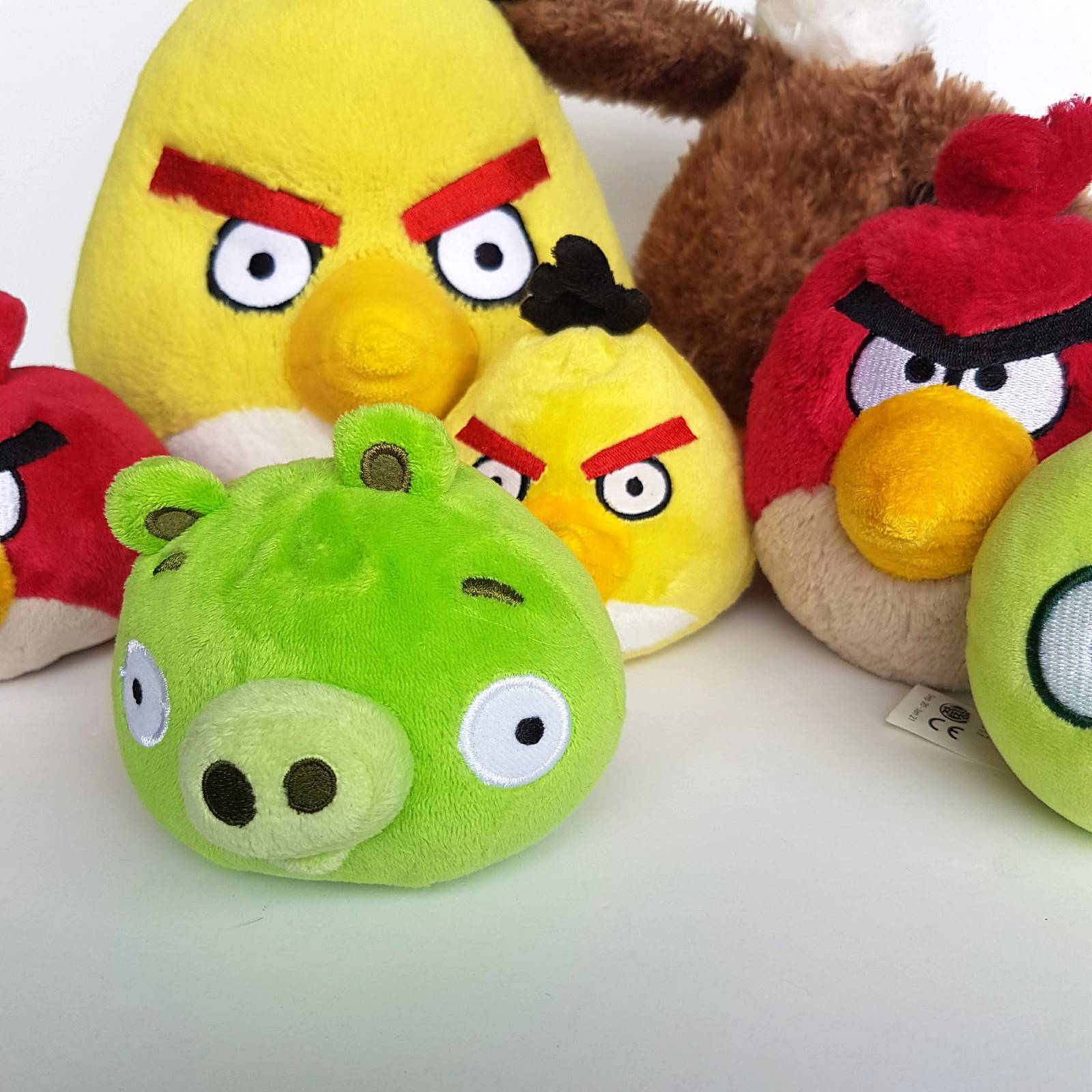 Angry Birds MIXED LOT Chuck Red Pig Eagle Game Plush Stuffed Animal Soft Toy2
