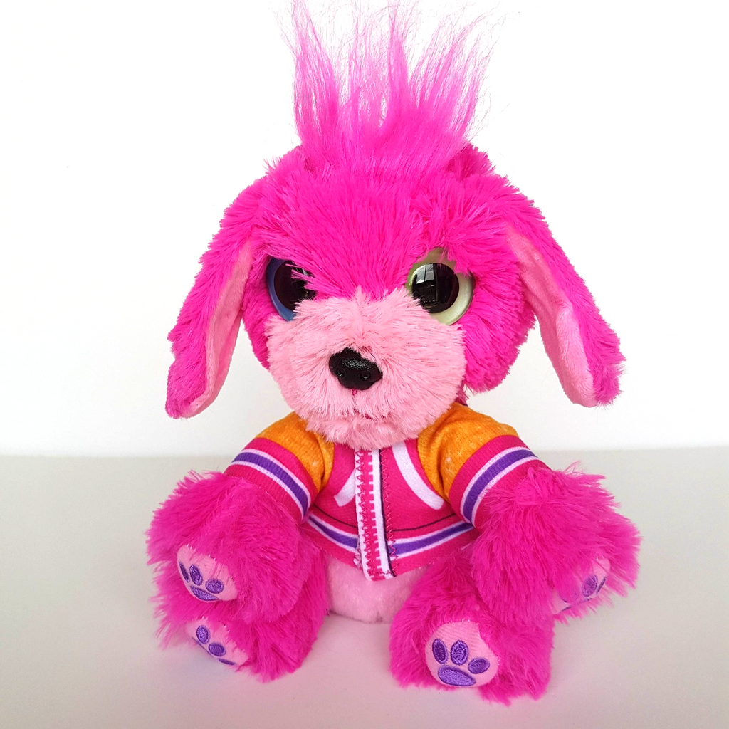 Scruff A Luvs PINK DOG Mystery Puppy Plush Stuffed Animal Soft Toy Heterochromia0