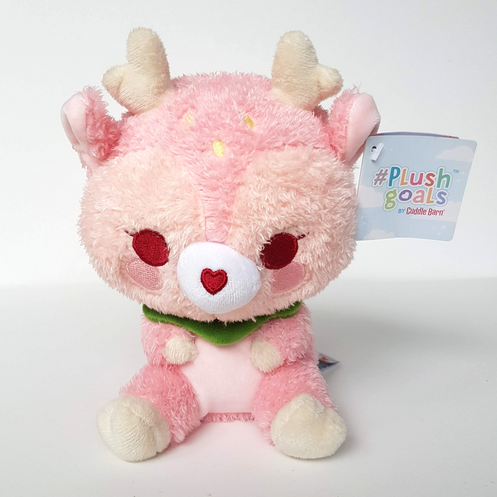 Cuddle Barn DEARIE STRAWBERRY DEER Plush Stuffed Animal 19cm Small Soft Toy Cute0