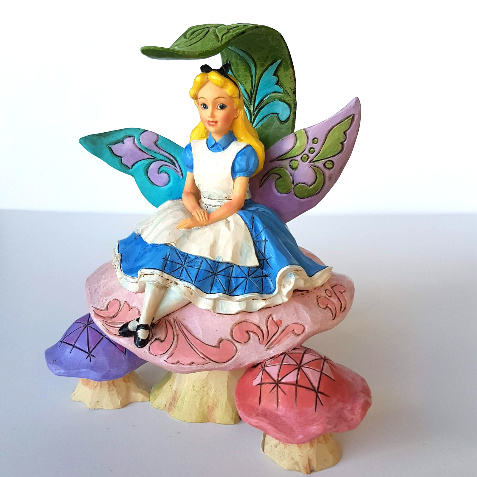 JIM SHORE Alice in Wonderland Changed So Much Statue Fairy Tale Disney Figurine1
