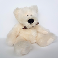 Russ WALTER TEDDY BEAR Cream 35cm Plush Soft Toy Stuffed Animal Scruffy Floppy0