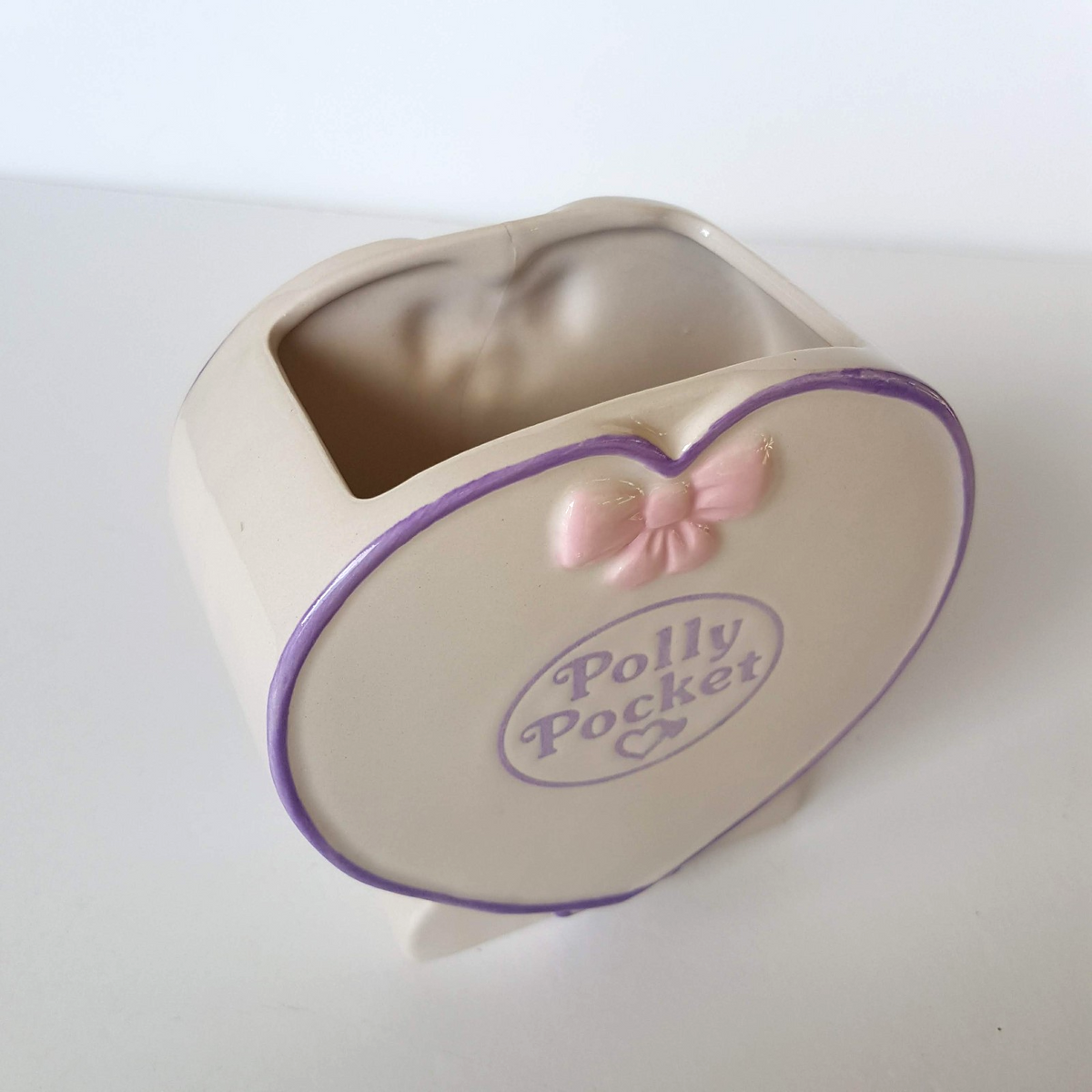Polly Pocket CERAMIC PEN HOLDER Stationery Accessories 11cm Mattel Collectible3